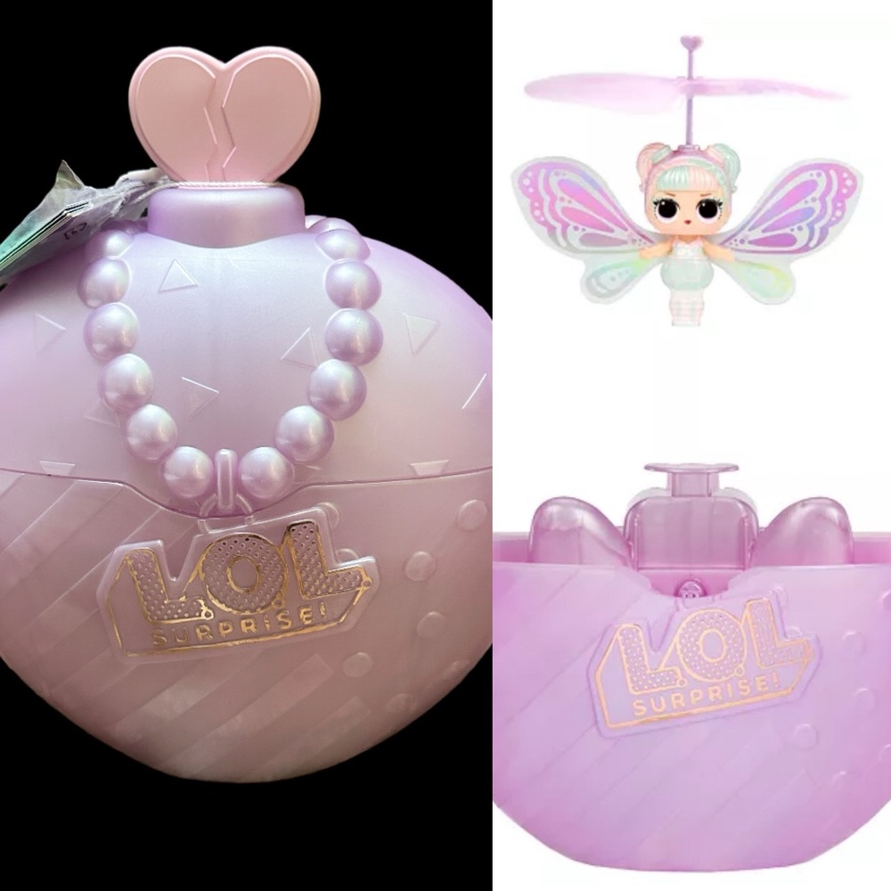 L.O.L. Surprise! Pink MÁGIC FLYERS mini doll W/ Case